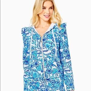 Lilly Pultizer Audrey Zip-Up Jacket size XS